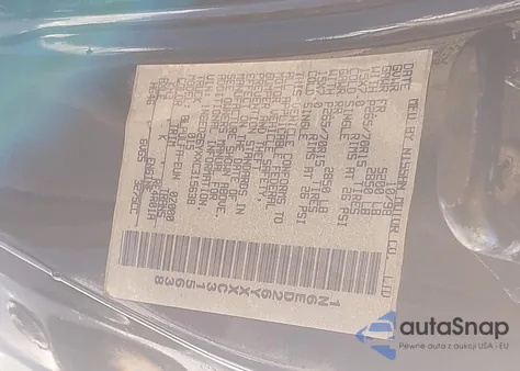 1999 Nissan Frontier Se-V6/Xe-V6 z USA, uszkodzony, nr VIN 1N6ED26YXXC315638